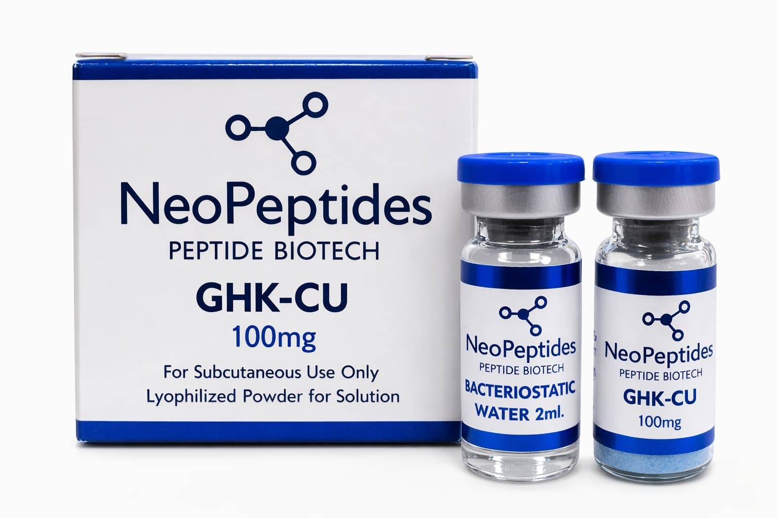 Biopeptide Ghk-Cu 100mg/1vial + 5ml Agua Bacteriostática